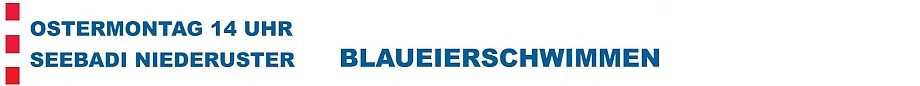 Blaueierschwimmen Banner Logo